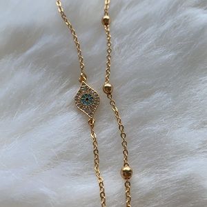 Ghazale Gold seeing eye protection bracelet anklet NIB